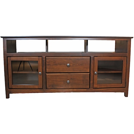 Entertainment Console with Sound Bar Opening